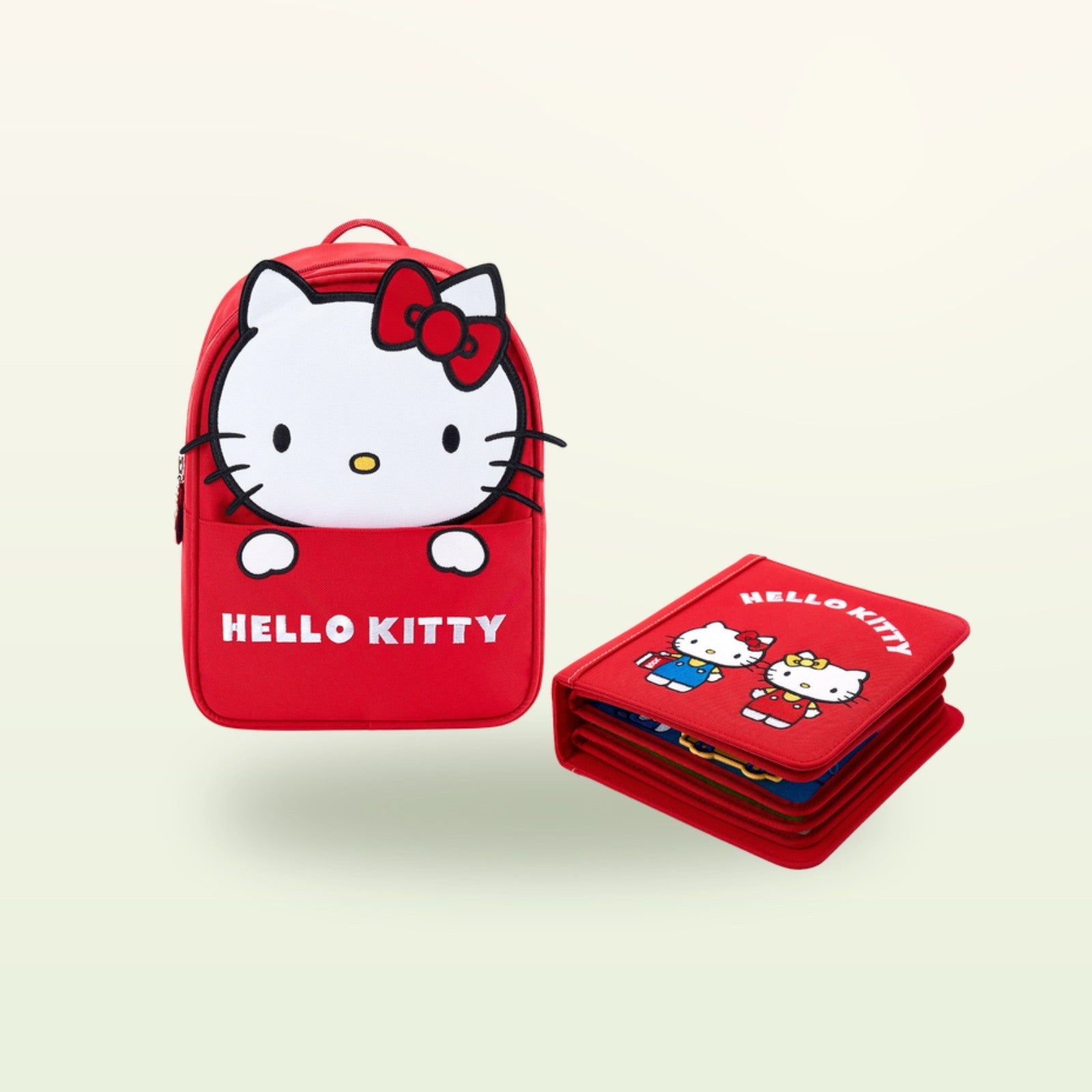 My First Book Hello Kitty (rot) + Rucksack Set